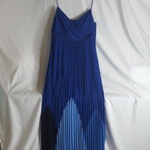 Authentic BCBG Max Azria Blue Pleated Dress